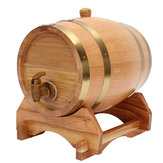 Деревянная бочка 5л с патрубком для виски