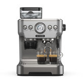 BlitzHome® BH-CMM5 1620W 20Bar Máquina de café expreso profesional Cafetera PID Control inteligente de temperatura Molinillo de rebabas cónico