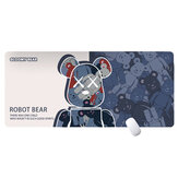 Robot Bear Extra Large Mouse Pad 300x800x2mm Anti-slip Rubber Lockrand Gaming Keyboard Pad Desktop Mat for Home Office