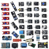 Geekcreit Kits de démarrage de carte de Module de capteur 45 en 1 Version de mise à niveau pour Arduino UN0 R3 MEGA2560 paquet de sac en plastique
