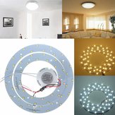 Luminária de teto de círculos duplos anelares em LED SMD 5730 de 27W