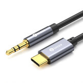 Cabo de áudio AUX para carro Biaze USB Tipo C para cabo de alto-falante fêmea de 3,5 mm para fone de ouvido para Huawei para Samsung