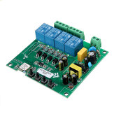 AC110V AC220V 10A Controlador de interruptor inteligente de punto de relé remoto de 4 canales módulo WiFi sin carcasa