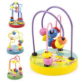 Cercles de comptage Perle Abacus Wire Labyrinthe Roller Coaster Jouets en bois Montessori