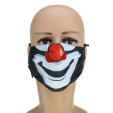 Máscara de boca cálida reutilizable y lavable con filtro de impresión aterradora de Halloween