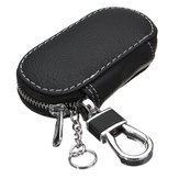Universal-Auto-PU-Leder Smart Remote Schlüsselhalter Taschen Fällen schwarz 90x50x22mm 