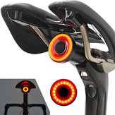 XANES STL07 ذكي دراجة الذيل ضوء الفرامل الاستشعار USB قابلة للشحن IPX6 ضد للماء الخلفية ضوء