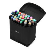 40 ألوان قلم فني برأس مزدوج قلم تخطيط للكحول مجموعة أقلام ماركر مائي فرشاة تلوين