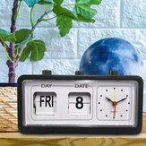Ψηφιακή αναδρομική οθόνη ρολογιού χαλαζία με μαύρη ημερομηνία και ώρα