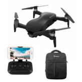 Eachine EX4 5G WIFI 3KM FPV GPS 4K HD Kamera 3 Eksenli Kararlı Gimbal 25 Dakika Uçuş Süresi RC Drone Quadcopter RTF Siyah 3KM İki Batarya Sürümü