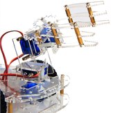 4 DOF Acryl Robotarm 3D Rotatiemachine + P0090 Servo DIY Kit