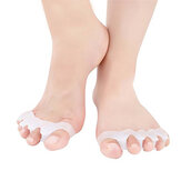 KALOAD 1 para silikonowych separatorów palców stóp do prostowania palców i łagodzenia bólu z modzelami oraz chorobą kości na stopach podczas uprawiania sportu.
