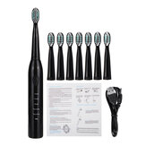 5 Modes Electric Toothbrush Sonic Power IPX7 Waterproof With 8 Brush Heads