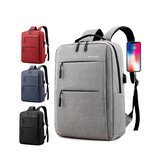 Mochila de carregamento externo USB de 40L, mochila para laptop, ombros para homens e mulheres, moda, impermeável, mochila de viagem, mochila escolar