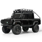 MNRC MN111 RTR 1/18 2.4G 4WD RC Autó LED Fény Megmászás Rock Crawler Terepjáró Portál Tengely Ötvözet Héj Játékok Klasszikus Járművek Modellek
