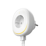 DIGOO DG-SP01 10A Podwójny port USB Inteligentne gniazdo WiFi wtyczka EU z regulowaną lampką nocną LED kompatybilna z aplikacją Tuya Smart Life