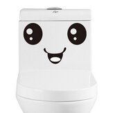 可愛い笑顔ステッカー　バスルーム防水トイレステッカー DIY可愛いデカールおかしなビニールステッカー