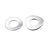 100Pcs M3 M4 304 Stainless Steel Spring Wave Washer Elastic Curved Gasket Pad Assortment Kit