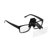 Folding Eyeglasses Clip On Flip Loupe Magnifying Glass Hands Free Precise Magnifier Creative Design