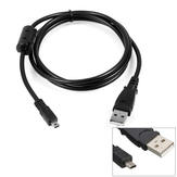 1.2m 8 Pin USB Data SYNC Cable Wire For Nikon Sony Cybershot DSC W830 Camera 