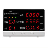 JSM-131CO Monitor de qualidade do ar interno externo CO/HCHO/TVOC Medidor de CO2 Medidor analisador de gás