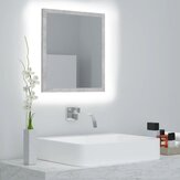 LED Bathroom Mirror Concrete Gray 15.7