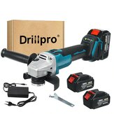 Drillpro 125mm 18V Brushless Blue+Black アングルグラインダー Rechargeable Adjustable Speed アングルグラインダー With バッテリー