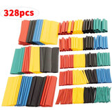 328PCS Heat Shrink Tubing 2:1 Electrical Wire Cable Wrap Sleeving Tube Kit Electric Insulation Heat Shrink Tube Kit for DIY & Tools