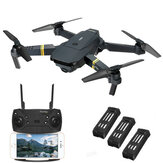 Eachine E58 WIFI FPV Z kamerą HD 720p o szerokim kącie widzenia Tryb High Hold Składany dron RC Quadcopter RTF Trzy baterie