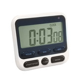 Minleaf ML-KT01 Temporizador Digital de Cocina en Casa con Pantalla LCD Cuadrada para Cocinar, Cuenta regresiva, Alarma de Despertador, Sueño y Cronómetro