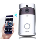 EKEN A8 Smart Wireless WiFi Vidéo Sonnette Visible Visible Détection de Mouvement Grand Angle 166 ° 8GB Stockage Interne