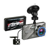 4-calowy HD 1080P Podwójny obiektyw Nagrywanie w pętli noktowizyjnej Rejestrator samochodowy 170 stopni Kamera wideo z kamerą samochodową
