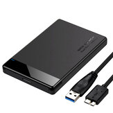 2,5 hüvelykes USB 3.0 SATA HDD SSD külső merevlemez-ház 6TB 5Gbps merevlemez-doboz tok Shell Box