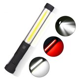 Luz de trabalho LED COB Enusic™ 360° recarregável com gancho magnético Branco Vermelho Lanterna Manual Lâmpada de inspeção