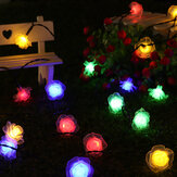 9.5M 50 LED-es Napelemes Karácsonyi Kerti Otthoni Dekorációs Lámpafüzérek Vízhatlan