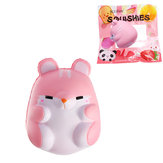 IKUURANI Squishy Hamster 9cm Licencja Slow Rising z opakowaniem Kolekcja Gift Soft Toy