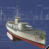 1: 100 Titanic Model DIY papír modellkészlet Komp hajó összeállítása kézi munka 3D puzzle játék gyerekjáték német csatahajó
