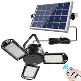 IPRee® 800LM 60 LED Solar Hafif 3 Lamba Baş Zamanlayıcı Su Geçirmez Katlanır Outdoor Bahçe Uzakdan Kumanda Solar Paneller ile Çalışma Lamba