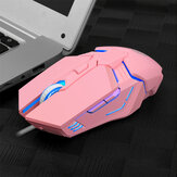 Mysz przewodowa mechaniczna K-snake M12 USB Wired RGB 3200 DPI, regulowane 6 przycisków do gier dla notebooków, komputerów przenośnych