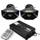 18 Siren Loud Warning Alarm Police Siren Horn Amplifier Car Speaker System 400W