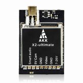 AKK X2-ultimate US 25mW/200mW/600mW/1000mW 5.8GHz 37CH AV FPVトランスミッターVTX（ビデオトランスミッター）スマートオーディオマイク付き