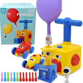 Inertia Balloon Powered Car Toys No Batteries Aerodynamics Upgraded With Launcher Rocket For Children Over 3 Years Old