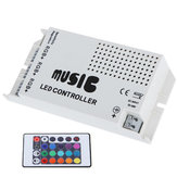 Wireless-Sound Music RGB Controller für LED Streifen-Beleuchtung IR DC12-24V 24 Schlüssel