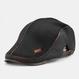 Banggood Design Men Knit Patchwork Couleur Casual Personnalité Forward Hat Beret Hat