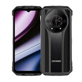 DOOGEE S110 Versão Global Tela Traseira Inovadora 22GB 256GB Câmera Tripla de 50MP Câmera de Visão Noturna Helio G99 Tela de 6,58 polegadas 120Hz 10800mAh Carregamento Rápido de 66W NFC À Prova d'Água IP68 IP69K 4G Smartphone Resistente
