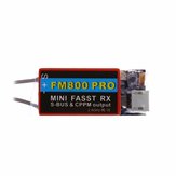 FM800 PRO 2.4g mini-8ch support récepteur sbus CPPM compatible avec FUTABA FASST pour multirotor rc