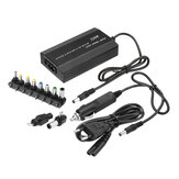 Excellway 120W 12-24V Adaptador de corriente ajustable Adaptador de corriente CA/CC Puerto USB 5V