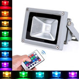 Refletor LED à prova d'água RGB externo de 10 W com controle remoto AC100-245V