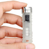 Astrolux® K2 SST20 300LM TIR EDC Keychain lanterna de bolso com mini LED recarregável por USB tipo-C e luz lateral funcional com UV, RGB, vermelho e azul.