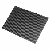 Placa de fibra de carbono 3K de tecido diagonal preto de 200x300x(0,5-5) mm, brilhante, de alto material compósito RC